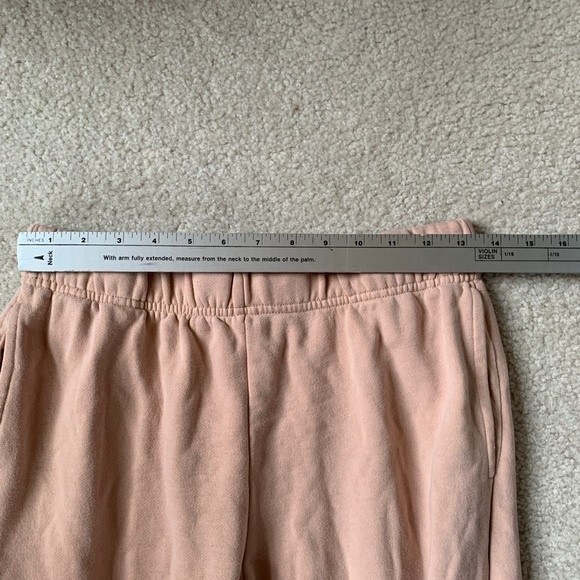 RSQ Blush-Tan Cotton Sweatshirt Fleece Sweatpants Size S - Picture 6 of 8
